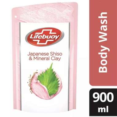 Promo Harga Lifebuoy Body Wash Japanese Shiso & Mineral Clay 900 ml - Blibli
