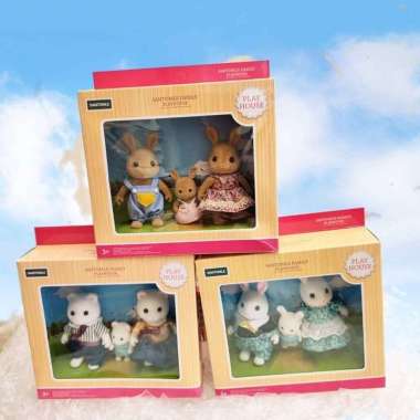 Rabbit and Friends Doll Family / Boneka Kelinci / Boneka White Rabbit
