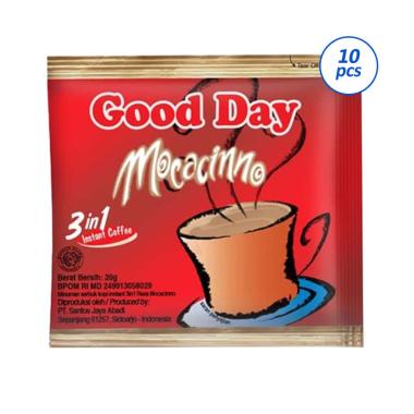 Promo Harga Good Day Instant Coffee 3 in 1 Mocacinno per 10 sachet 20 gr - Blibli