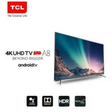 TCL 50A8 LED TV Smart Android [4K UHD/ Netflix HDR/ 50 Inch]