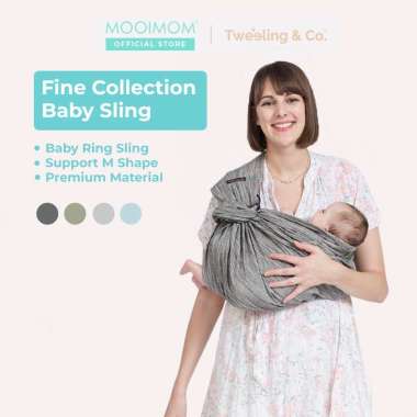Gendongan Ring Sling | Tweeling & Co. Fine Collection Baby Sling - Kain Gendongan Bayi Ring Sling Gr