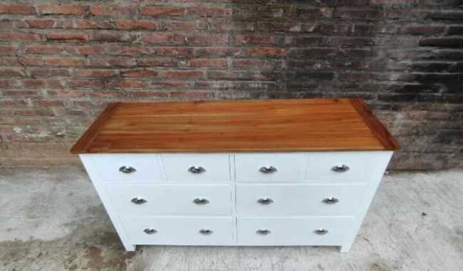 Meja Tv Jati/Rak Tv Duco/Bufet Tv Jati/Lemari Tv Minimalis Putih