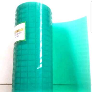 Fiber pagar plastik motif 3D hijau, penutup pagar plastik, plat roll 3 dimensi