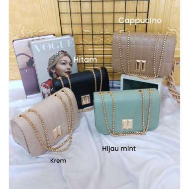 Arari Store - Ransi Gold - Tas Selempang Slempang Rantai Wanita Murah Premium - Tas Sling bag Slingb