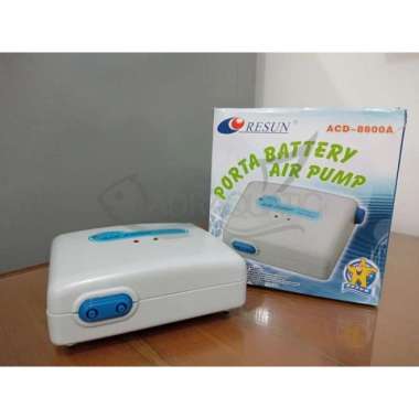 RESUN ACD-8800A PORTA BATTERY AIR PUMP POMPA UDARA AERATOR AQUARIUM