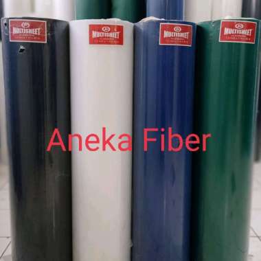 Fiber pagar polos tebal 1,2 mm (harga per meter) putih