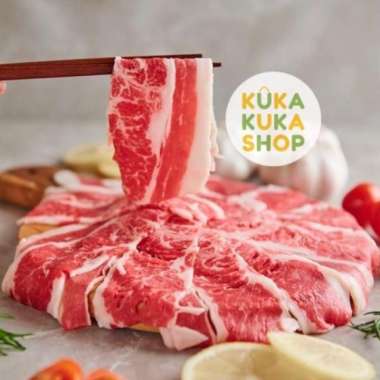 Daging sapi Beef Slice US Shortplate FRESH CUT Premium Karubi 1 Kg [Tangsel]