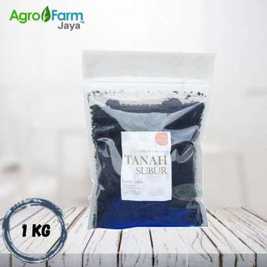 Media Tanam Organik Premium Tanah Subur [1 kg] hitam polos