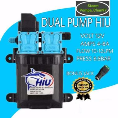 DINAMO POMPA DC 12V HIU 8.8 BAR 12 LPM / DUAL PUMP HIU 12V / POMPA AIR DC HIGH PRESSURE