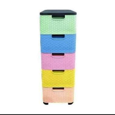 Lemari Plastik/Laci/Kabinet TRIVIA susun 5