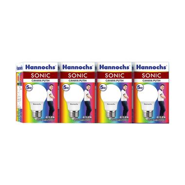 Hannochs Sonic Bohlam Lampu LED - Putih [5 Watt/ 4 pcs] PUTIH