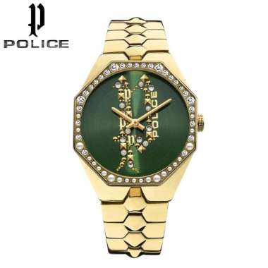 POLICE Montaria PEW-LG2109603 Original Jam Tangan Wanita Gold Green