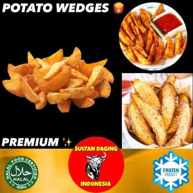 KENTANG WEDGES 2.5 KG PREMIUM/ KENTANG GORENG WEDGES/ POTATO WEDGE/ KENTANG WEDGE/AVIKO POTATO WEDGE