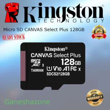 KINGSTON Micro SD Canvas Select Plus 128GB without Adapter
