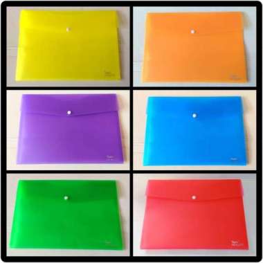 TOPLA 1070 FILE BAG MAP KANCING PLASTIK TEBAL