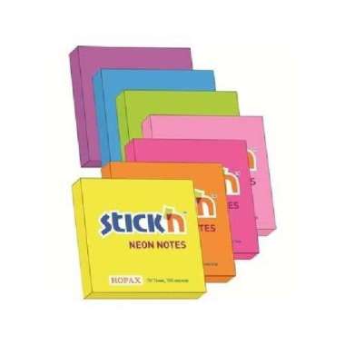 STICK N NEON STICKY NOTES KERTAS LEM MEMO TEMPEL Hijau - 76x76mm