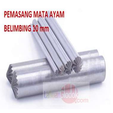 Plong Kulit Bentuk Belimbing 10mm-plong Bunga-Plong Belimbing-Plong/Pembolong Belimbing 10mm