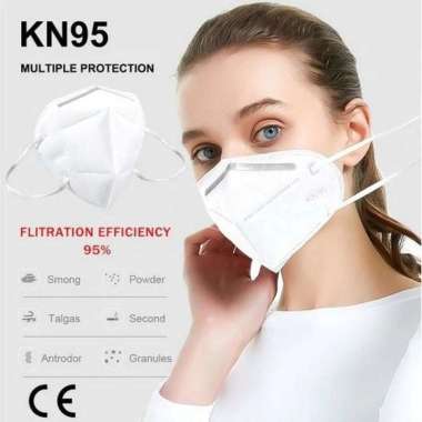 Masker KN95 Earloop XPH isi 20pcs GB 2626-2006 Kawat Luar Protective