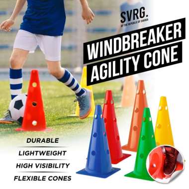 Agility Cone SVRG - Kerucut Latihan Agility dan Kecepatan 10 Pcs Orange