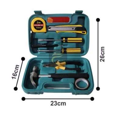 Palu Tang Set - Alat tukang Set 8in1- tools set box lengkap