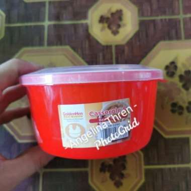 Baskom Tutup Plastik - Baskom Casserole + Tutup CSR Merah 2290