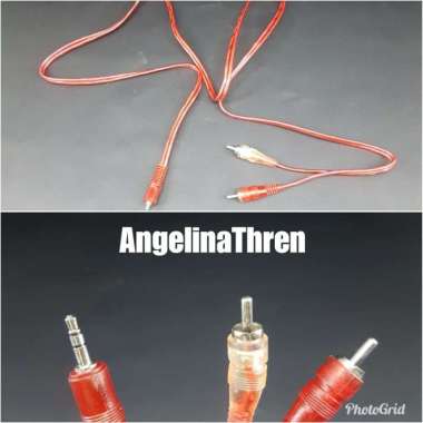 kabel audio mobil ke HP / kabel speaker Jadul / kabel merah putih