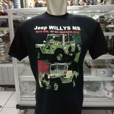 Kaos Katun Jeep Willys|Kaos Katun Mobil|Kaos Katun Jeep|Kaos tactical