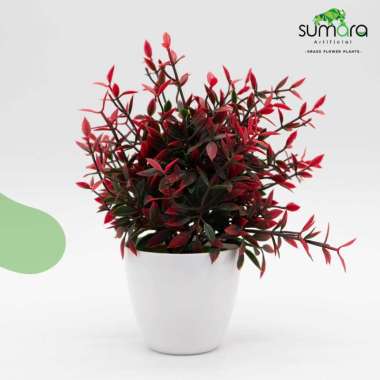 Tanaman Sintetis / Tanaman Palsu - Daun Pucuk Merah