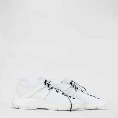 prada sneakers black white