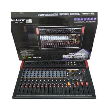 Betavo MX 12 Profesional Mixer HITAM