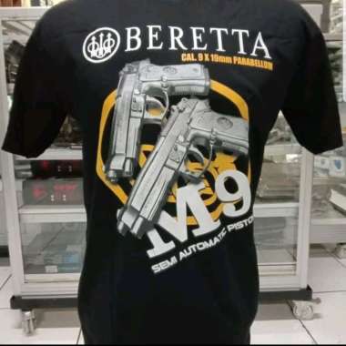 kaos|Kaos katun baretta M9|kaos Katun Senjata|Kaos lengan pendek|Pria