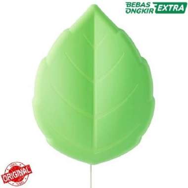 Lampu LED Hiasan Tembok Dinding Kamar Anak Bentuk Daun Alami_Hijau
