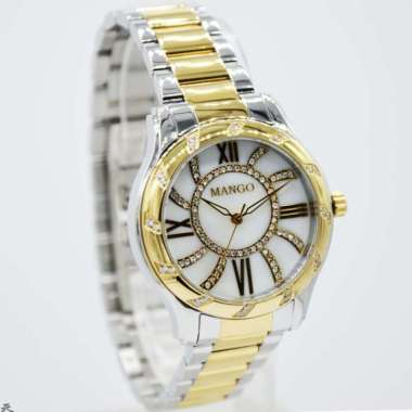 MANGO MA6702L-81TK - Jam Tangan Wanita Original - Combi Gold Silver