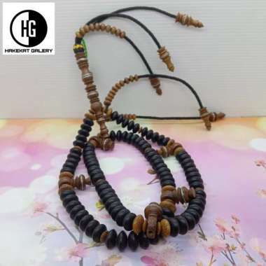 tasbih tijani kelor hitam kombinasi kelor emas E91