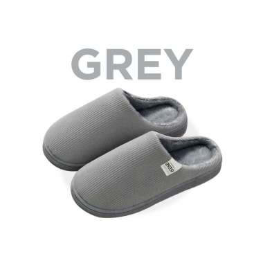 Goto Pompo Sendal Rumah Indoor Home Slipper Sandal Kamar Hotel Empuk 36-37 GREY