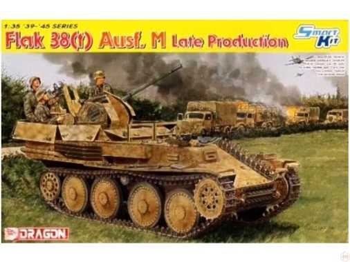 Truk FLAK 38(t) Ausf.M LATE PRODUCTION Skala 1:35 Mokit Dragon