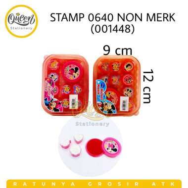 1 SET STAMP NON MERK / STEMPEL KARAKTER / STEMPEL LUCU 0640 | 001448