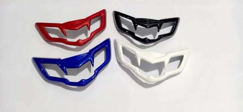 cover lampu mx king new 150cc lis lampu depan mx king baru 150cc Putih