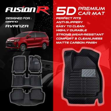 Fusion R Karpet Mobil 5D Avanza Xenia / Premium Car Carpet Carbon