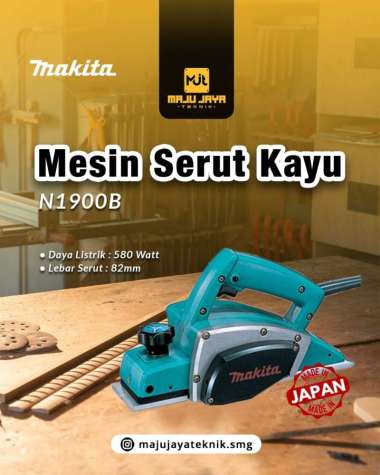 ASLI JEPANG MAKITA Planer Mesin Serut Kayu Pasah Kayu Ketam N1900B