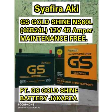 aki mobil grand livina ns60L(46B24L)Gs Gold Shine