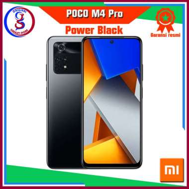 Xiaomi - POCO M4 Pro 4G (LTE) Kapasitas 6/128 dan 8/256 - Garansi Resmi 6GB/128GB Black