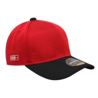 Snapback Topi Baseball Dewasa Polos Hitam Merah Mizuno import