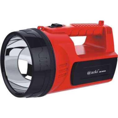 SENTER LED JUMBO 5W+12SMD LAMPU BELAJAR AOKI AK 6652S - Hitam ORIGINAL 100 % Multicolor