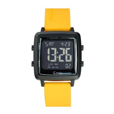 Jam Tangan Alexandre Christie / Alexander (UNISEX) AC Digital 9351 MH Original Yellow Black