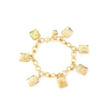 1901 Jewelry Gelang Piramida Lapis Emas Gold