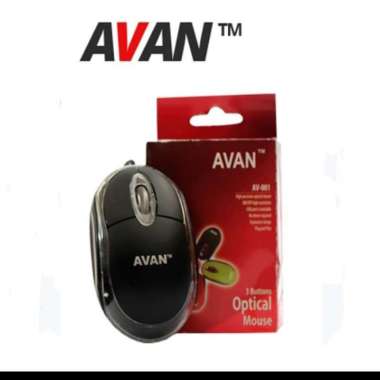Mouse Usb Kabel Laptop Komputer PC macbook merek avan