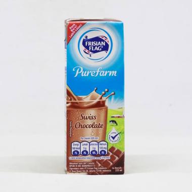Promo Harga Frisian Flag Susu UHT Purefarm Swiss Chocolate 225 ml - Blibli