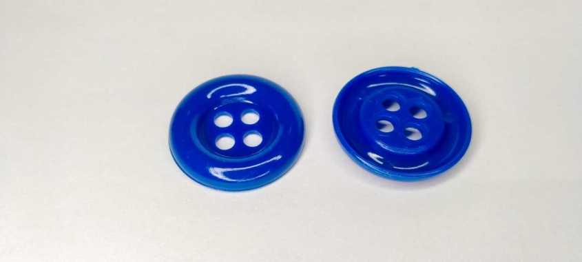 Kancing Besar Jumbo WARNA BIRU baju konektor masker Mainan Edukasi Anak Montessori Meronce Scrapbook