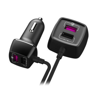 Car Charger V-GeN VCC4-02 Fast Charging QC3.0 Charger Mobil VGEN hitam